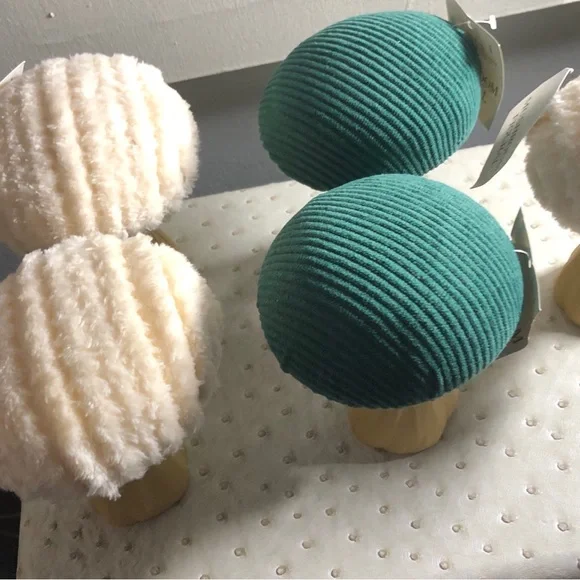 Set of 7 Plush Mushroom Decor / Pincushion - Picture 10 of 11
